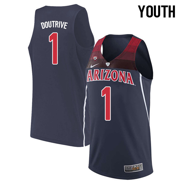 2018 Youth #1 Devonaire Doutrive Arizona Wildcats College Basketball Jerseys Sale-Navy